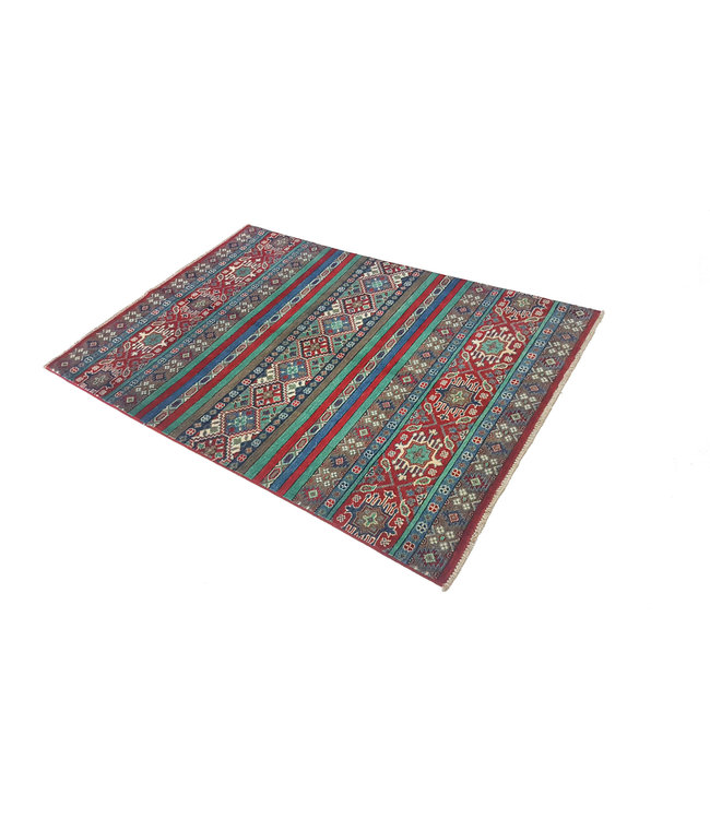 Handgeknoopt kazak tapijt 178x125 cm  oosters kleed vloerkleed