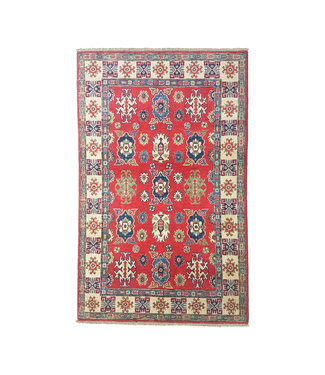 Hand knotted  5'8x3'9 wool kazak area rug  179x120 cm  Oriental carpet