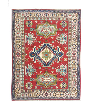Hand knotted  5'7x4'0 wool kazak area rug  175x123 cm  Oriental carpet