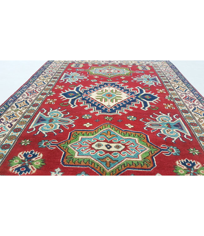 Handgeknoopt kazak tapijt 175x123 cm  oosters kleed vloerkleed