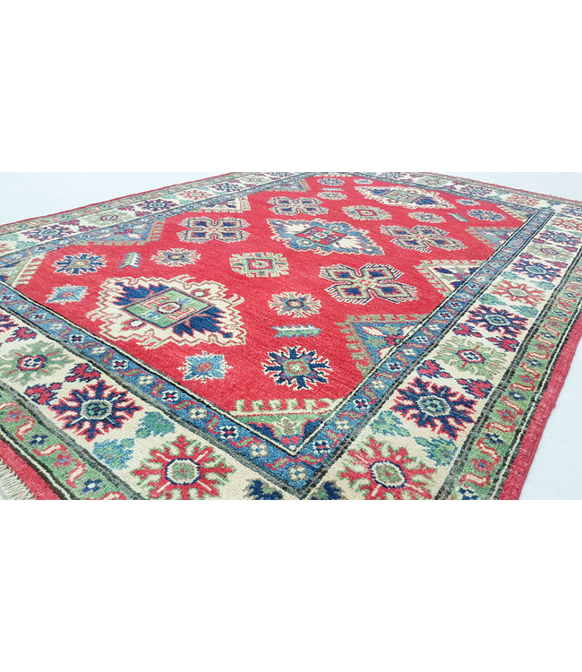 Hand knotted  5'6x3'9 wool kazak area rug  173x120 cm  Oriental carpet