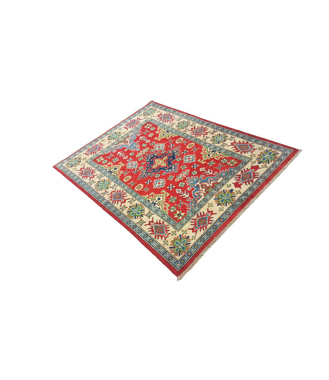 Handgeknoopt kazak tapijt 159x123 cm  oosters kleed vloerkleed