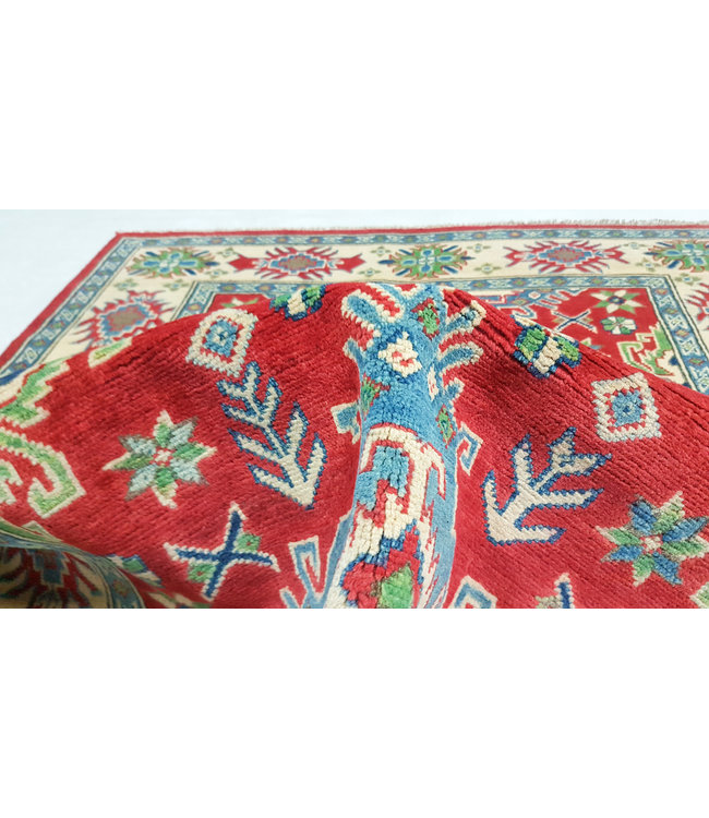 Handgeknüpft wolle kazak teppich  159x123 cm   Orientalisch teppichboden