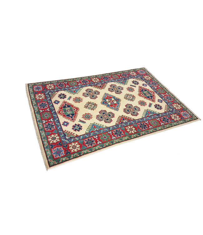 Hand knotted  6'1x4'0 wool kazak area rug  187x122 cm  Oriental carpet