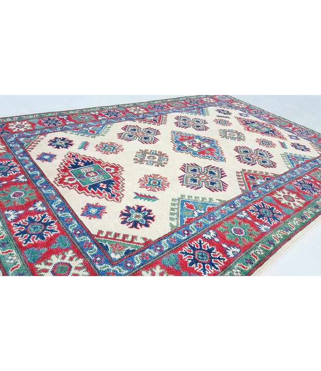 Handgeknoopt kazak tapijt 187x122 cm  oosters kleed vloerkleed