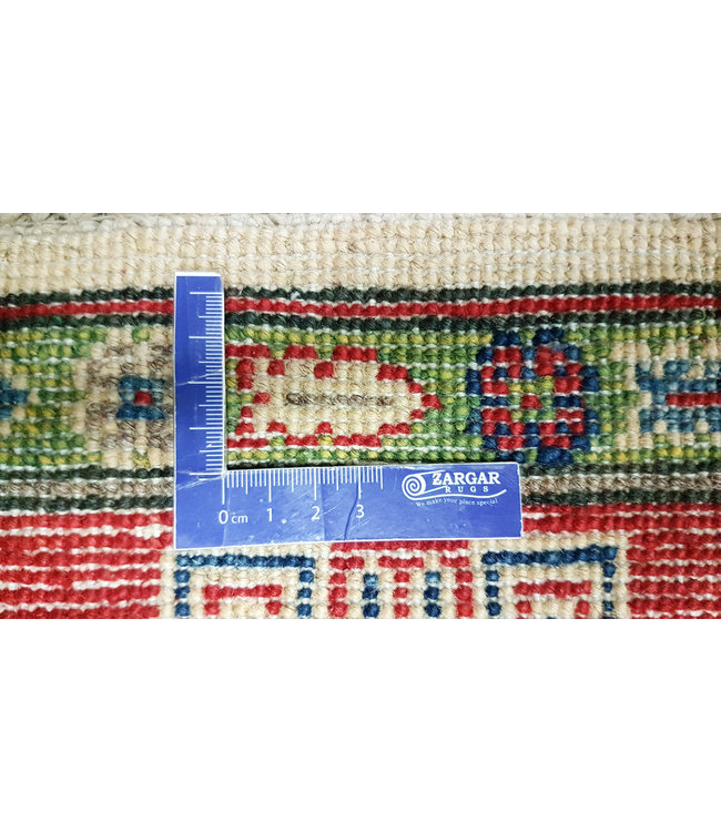 Handgeknoopt kazak tapijt 186x121 cm  oosters kleed vloerkleed