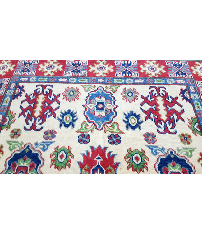 Handgeknoopt kazak tapijt 186x121 cm  oosters kleed vloerkleed