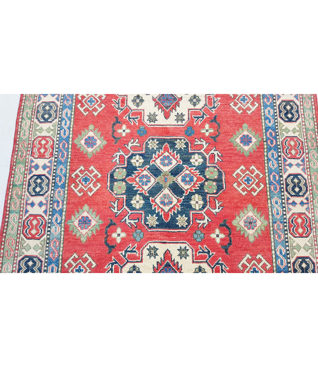 Handgeknoopt kazak tapijt 186x127 cm  oosters kleed vloerkleed