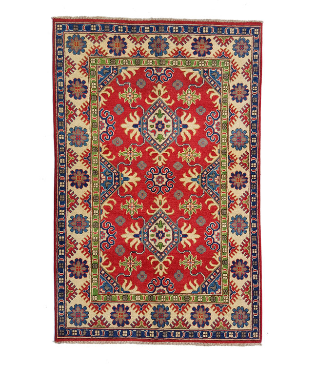 Handgeknoopt kazak tapijt 180x120 cm  oosters kleed vloerkleed