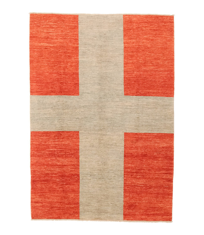 Hand knotted 8'2x5'7 Modern  Art  Wool Rug 252x174 cm  Abstract Carpet