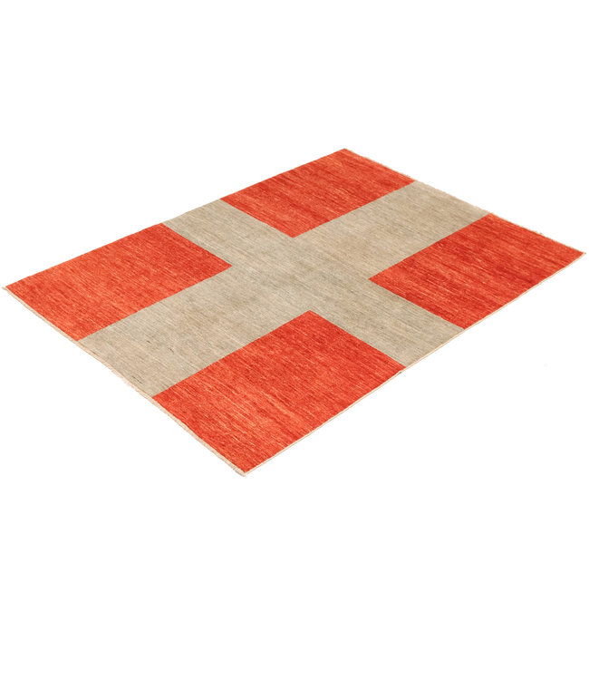 Hand knotted 8'2x5'7 Modern  Art  Wool Rug 252x174 cm  Abstract Carpet