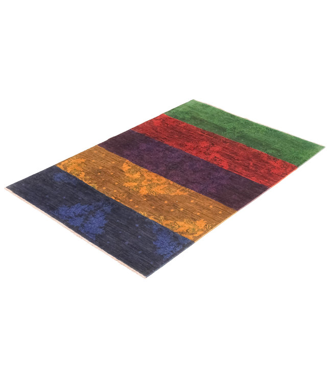 Hand knotted 7'8x5'3 Modern  Art  Wool Rug 240x164 cm  Abstract Carpet