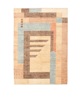 Hand knotted 7'8x5'5 Modern  Art  Wool Rug 240x170 cm  Abstract Carpet