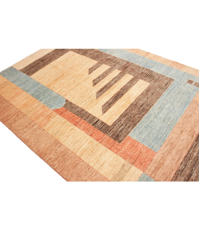 Hand knotted 7'8x5'5 Modern  Art  Wool Rug 240x170 cm  Abstract Carpet