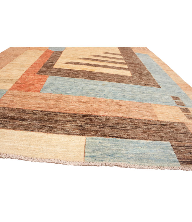 Hand knotted 7'8x5'5 Modern  Art  Wool Rug 240x170 cm  Abstract Carpet