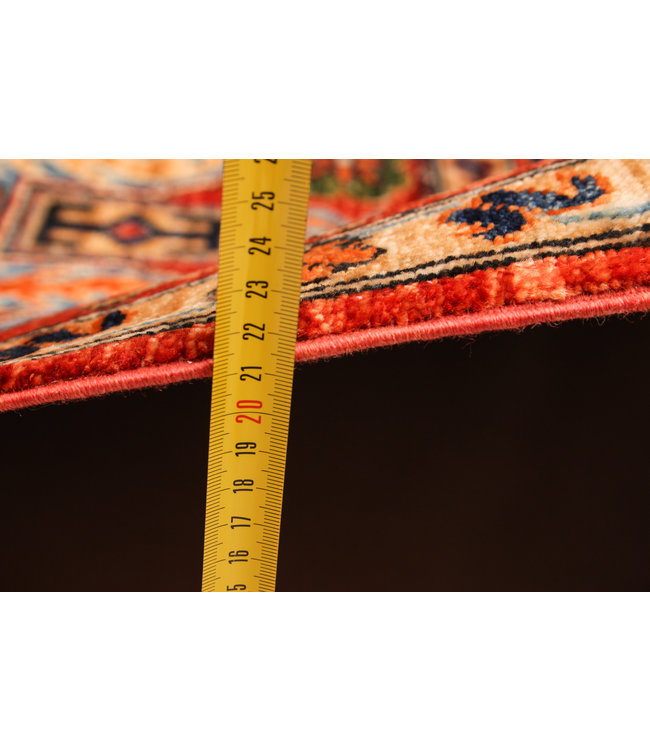 super fein oriental kazak teppich 238x174 cm Abstrakt Wolle Teppich