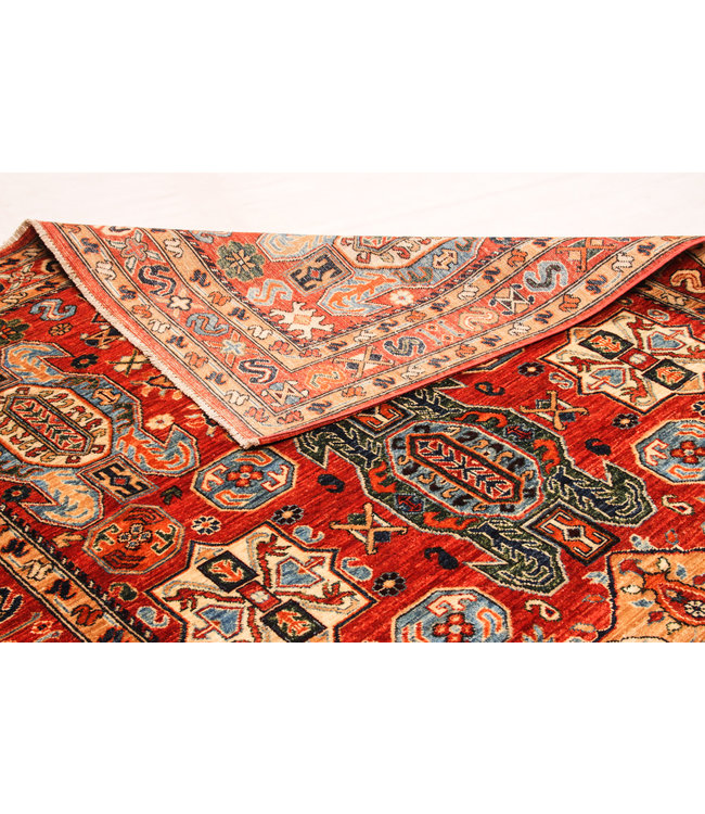super fein oriental kazak teppich 238x174 cm Abstrakt Wolle Teppich