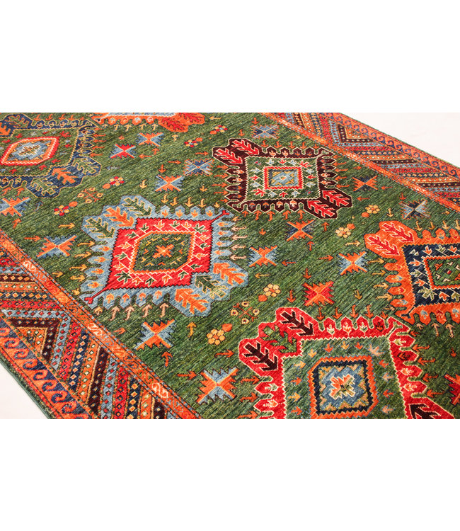 super fein oriental kazak teppich 253x169 cm Abstrakt Wolle Teppich