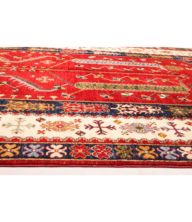 Hand knotted 9'8x6'4 super fine oriental kazak rug 300x197 cm  Abstract Carpet