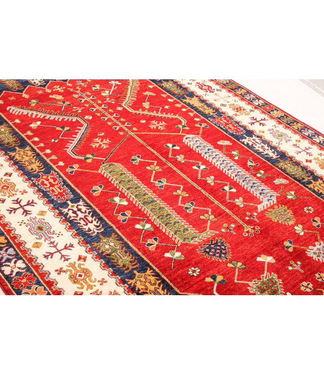 super fein oriental kazak teppich 300x197 cm Abstrakt Wolle Teppich