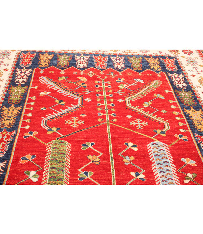 Hand knotted 9'8x6'4 super fine oriental kazak rug 300x197 cm  Abstract Carpet