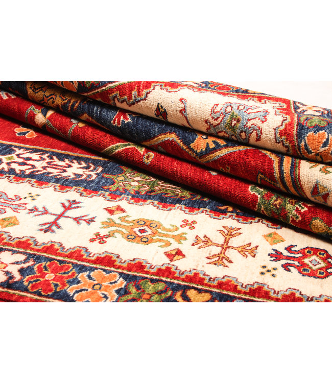 Hand knotted 9'8x6'4 super fine oriental kazak rug 300x197 cm  Abstract Carpet