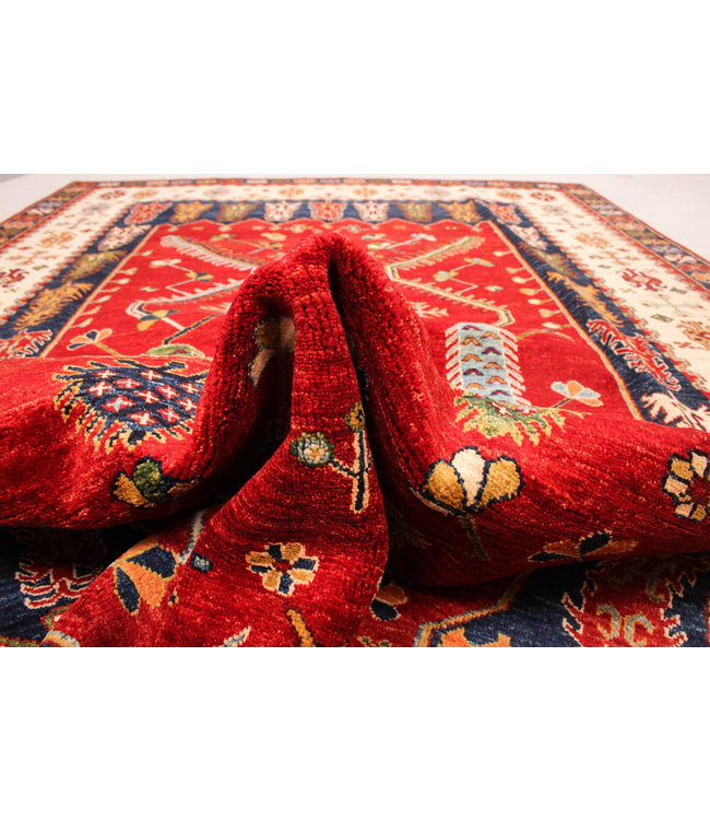 Hand knotted 9'8x6'4 super fine oriental kazak rug 300x197 cm  Abstract Carpet