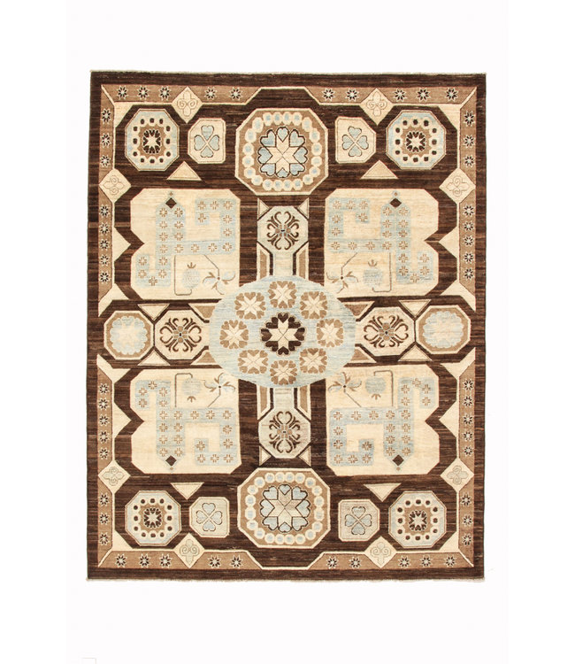 Hand knotted 8'0x6'2 ziegler rug  farahan Wool Rug 244x192 cm  Abstract Carpet