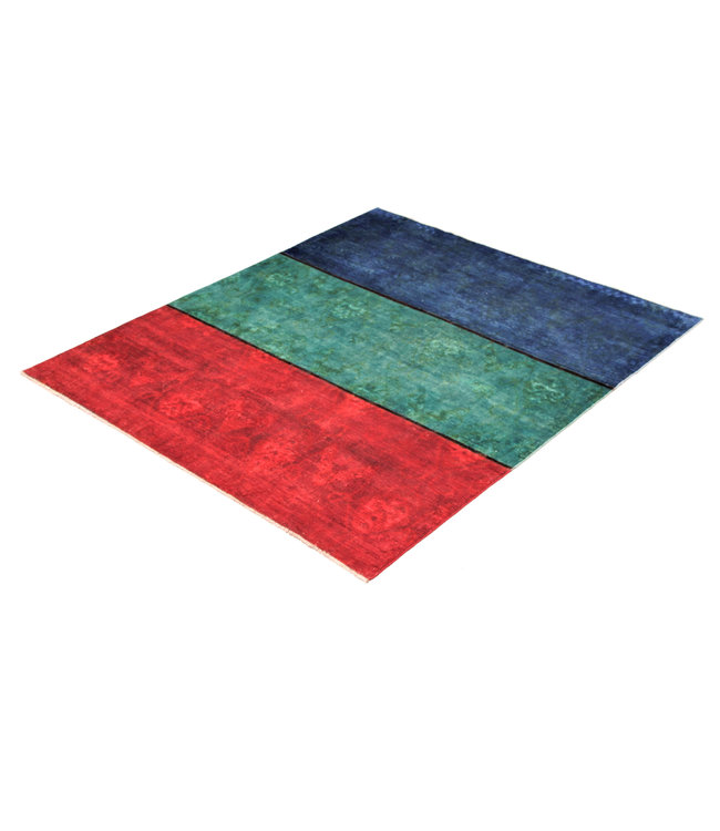 Handgeknoopt Modern  tapijt 232x195 cm  oosters kleed vloerkleed