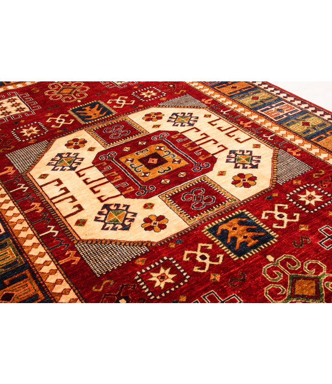 super fein oriental kazak teppich 294x201 cm Abstrakt Wolle Handgeknüpft Teppich