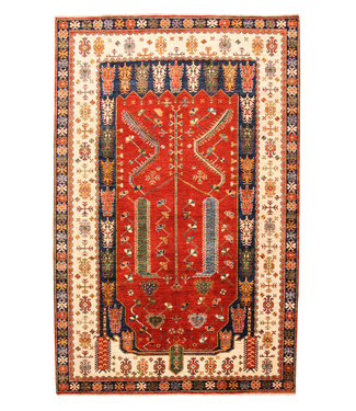 super fein oriental kazak teppich 310x199 cm Abstrakt Wolle Handgeknüpft Teppich