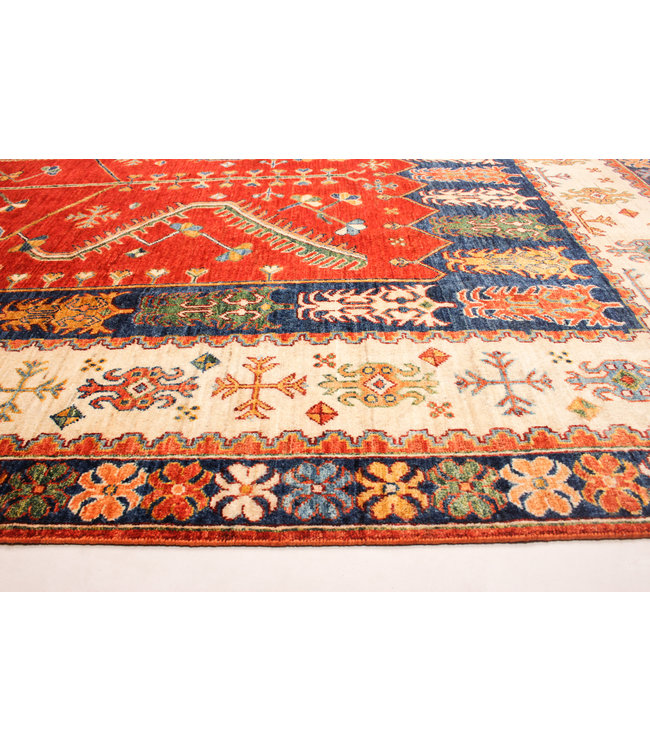 super fein oriental kazak teppich 310x199 cm Abstrakt Wolle Handgeknüpft Teppich