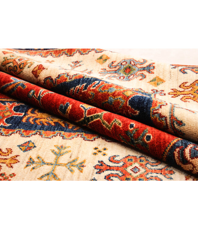 super fijn oriental kazak vloerkleed  Handgeknoopt  Tapijt 310x199 cm