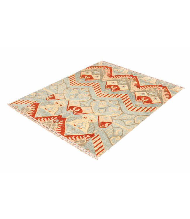 Handgeknoopt Modern Art tapijt 250x202 cm  oosters kleed vloerkleed