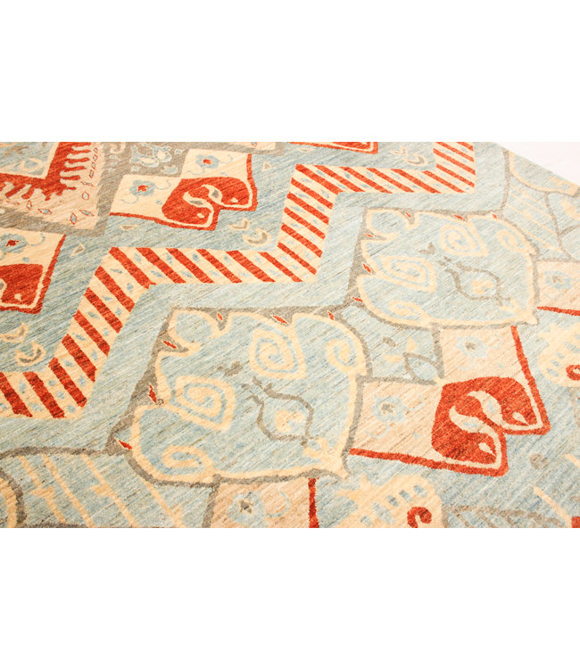 Handgeknoopt Modern Art tapijt 250x202 cm  oosters kleed vloerkleed