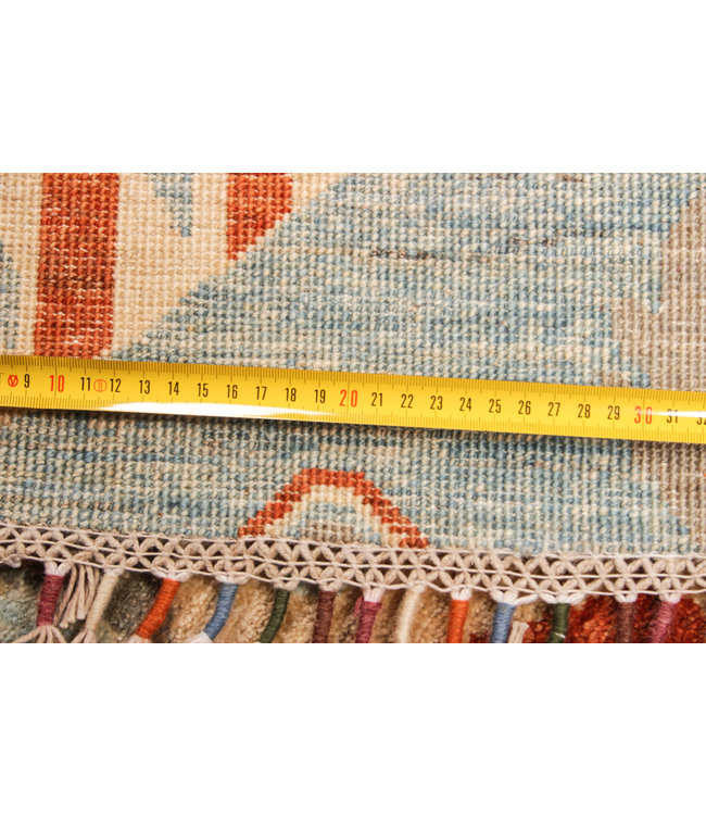 Hand knotted 8'2x6'5 ft Modern Art Ghazny Wool Rug 250x202 cm  Abstract Carpet