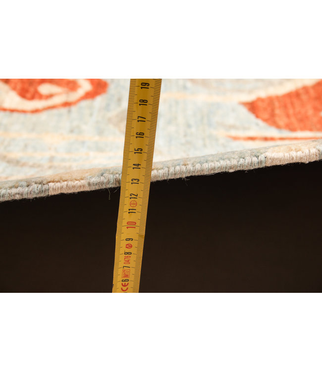 Hand knotted 8'2x6'5 ft Modern Art Ghazny Wool Rug 250x202 cm  Abstract Carpet