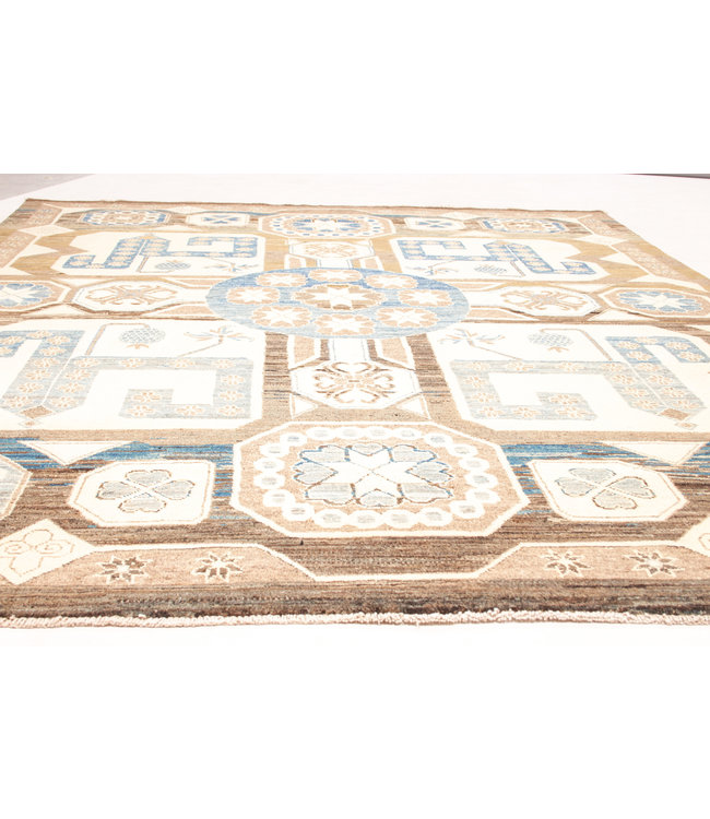 Handgeknoopt Modern Art tapijt 246x195 cm  oosters kleed vloerkleed