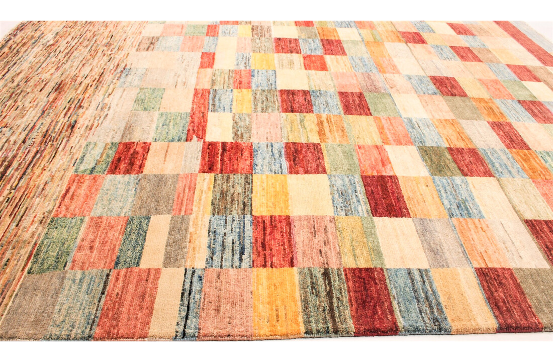 Handgeknoopt Modern Art tapijt 238x196 cm oosters kleed vloerkleed
