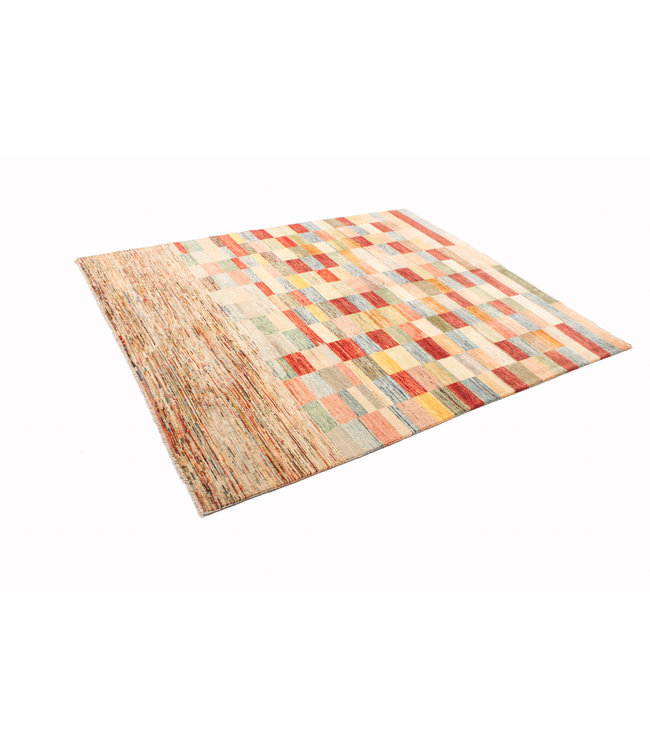 Handgeknoopt Modern Art tapijt 238x196 cm  oosters kleed vloerkleed