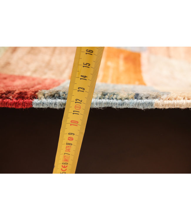 Handgeknoopt Modern Art tapijt 238x196 cm  oosters kleed vloerkleed