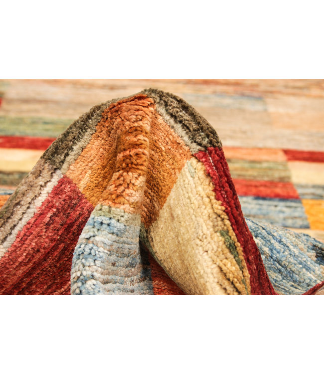 Hand knotted 7'8x6'4 ft Modern Art Sheep Wool Rug 238x196 cm Area rug Carpet