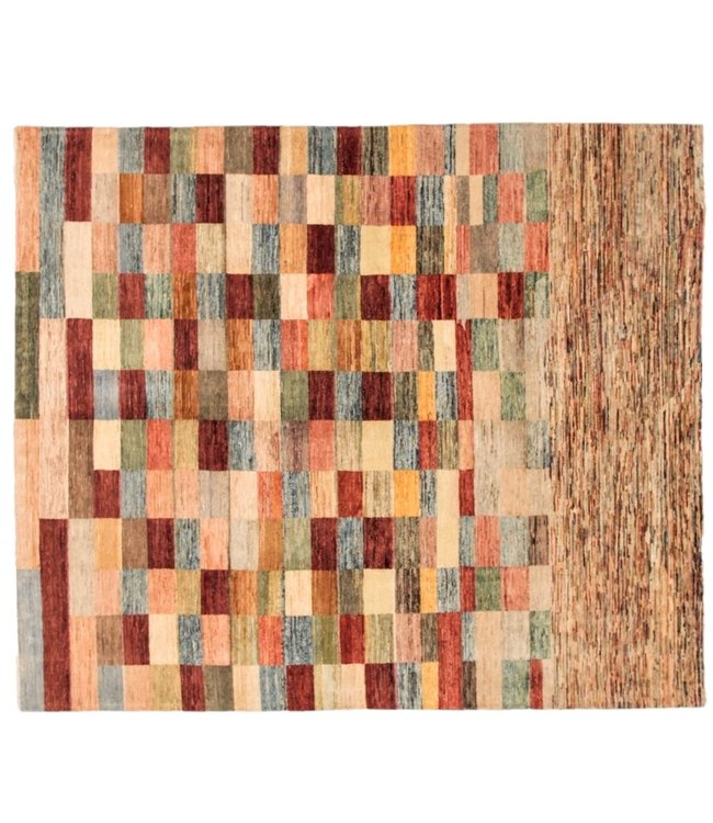 Handgeknoopt Modern Art tapijt 238x196 cm  oosters kleed vloerkleed