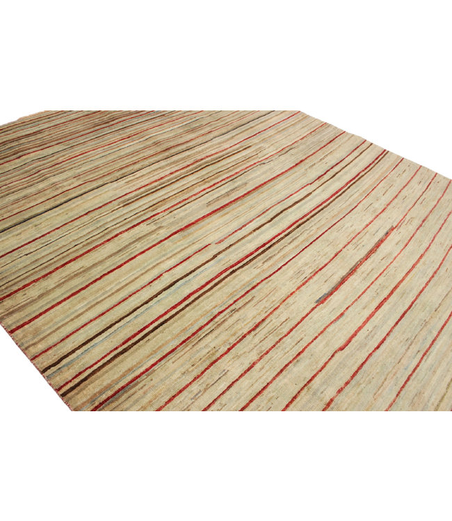 Handgeknoopt Modern stribe tapijt 255x200 cm  oosters kleed vloerkleed