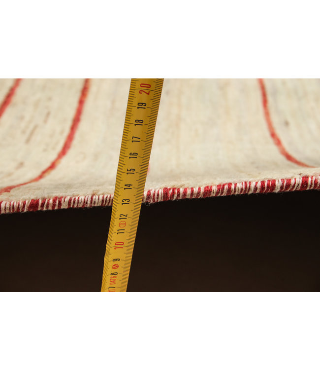 Hand knotted 8'3x6'5 ft Modern stribe Sheep Wool Rug 255x200 cm Area rug Carpet