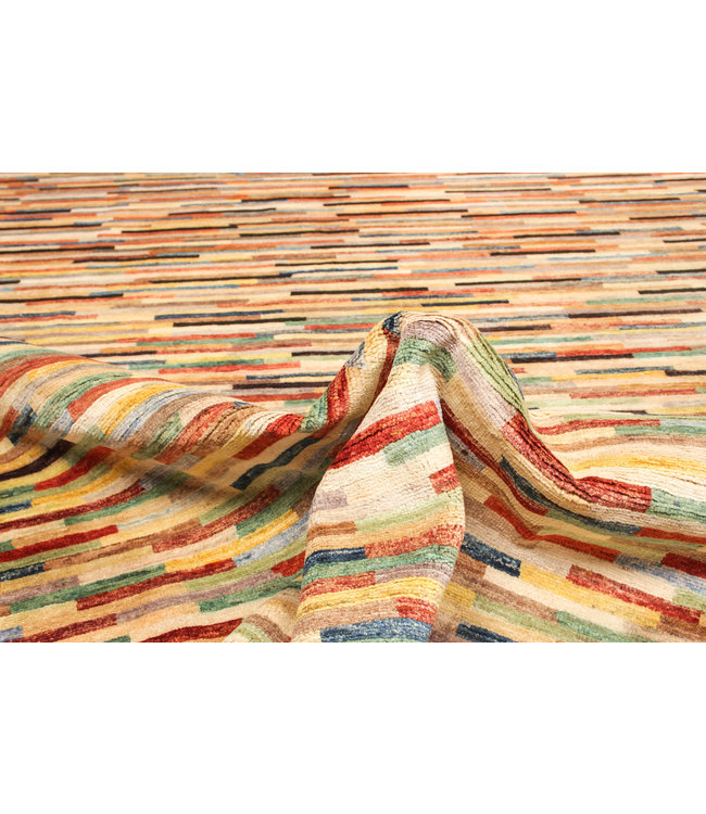 Handgeknüpft Modern 247x196 cm Abstrakt Wolle Teppich