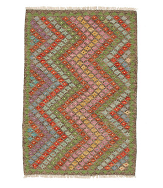 Hand knotted Multi color Afghan Kilim Area Rug 150x101 cm Traditional 100% Wool