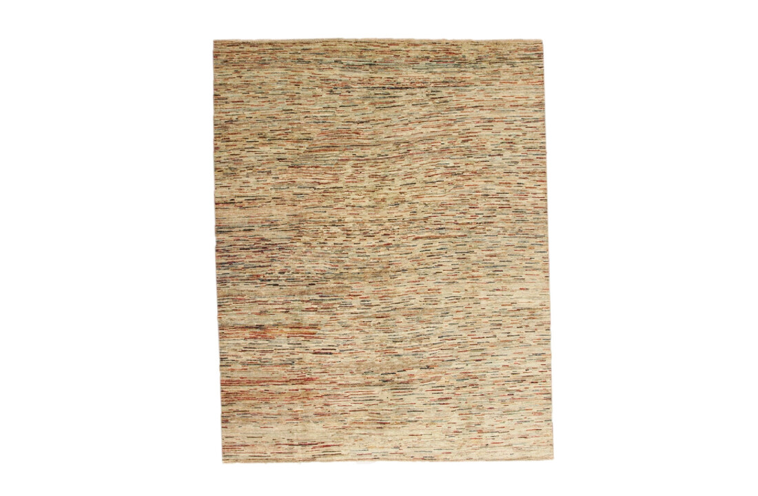 Handgeknoopt Modern stribe tapijt 258x202 cm oosters kleed vloerkleed