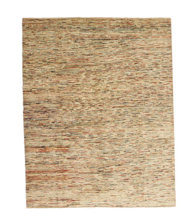 Handgeknüpft Modern stribe 258x202 cm Abstrakt Wolle Teppich