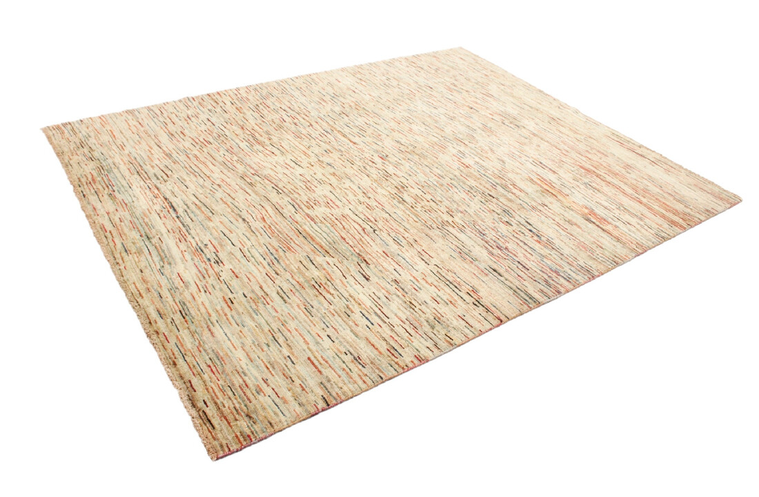 Handgeknoopt Modern stribe tapijt 258x202 cm oosters kleed vloerkleed